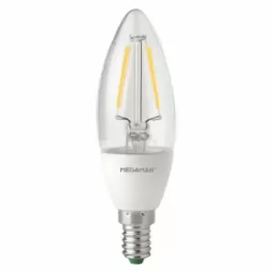 Megaman 5.3W LED E14/SES Candle Warm White 360° 470lm Dimmable - 146226