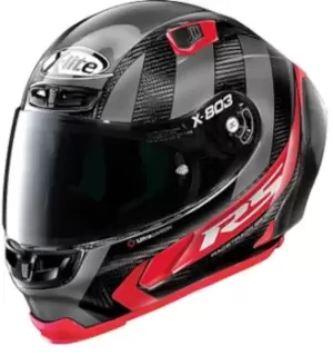 X-Lite X-803 RS Ultra Carbon Wheelie Helmet, black-grey-red Size M black-grey-red, Size M