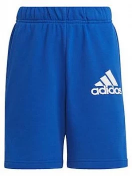 adidas Junior Boys Badge Of Sport Shorts - Blue/White, Size 11-12 Years