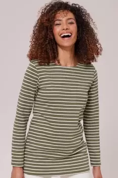 Long Sleeve Stripe Jersey Tunic