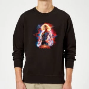 Captain Marvel Poster Sweatshirt - Black - M