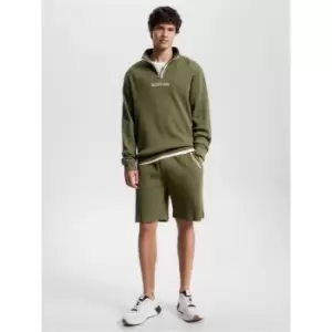 Tommy Hilfiger Half Zip Sweat - Green