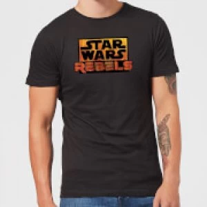 Star Wars Rebels Logo Mens T-Shirt - Black - XL