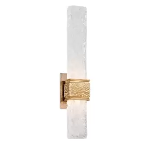 Freeze 2 Light Wall Sconce Gold Leaf