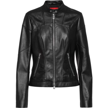 Hugo Libra Leather Jacket - Black