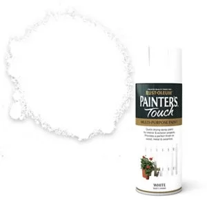 Rust-Oleum Painter's Touch White Matt Spray Paint 400ml