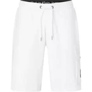 Calvin Klein Jeans Monologo Badge Hwk Short - White