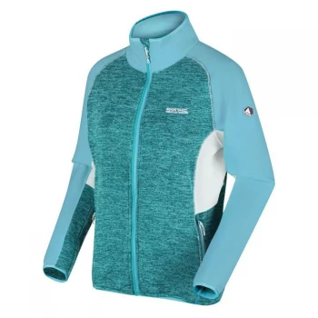 Regatta Lindalla Full Zip Marl Fleece - Turq/CoolAqu