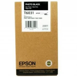 Epson T6031 Photo Black Ink Cartridge