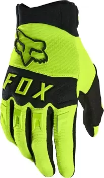 FOX Dirtpaw Motocross Gloves, black-yellow, Size XL, black-yellow, Size XL