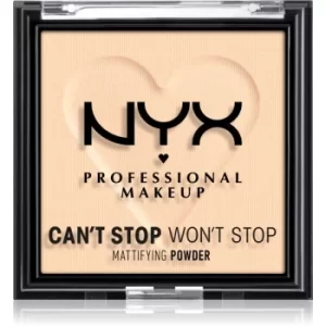 NYX Professional Makeup Can't Stop Won't Stop Mattifying Powder Mattifying Powder Shade 01 Fair 6 g