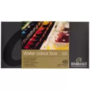 Rembrandt Watercolour Paint Tin General Colour Selection Set of 48