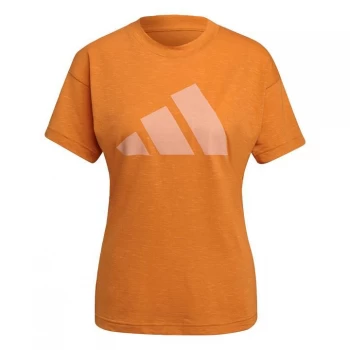 adidas 3Bar Winners Tee Ladies - Focus Orange Mel