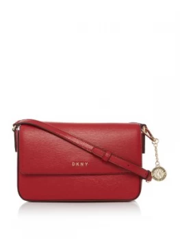 DKNY Sutton medium flap cross body bag Red