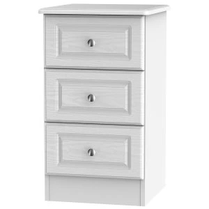 Robert Dyas Montego Ready Assembled 3-Drawer Bedside Table