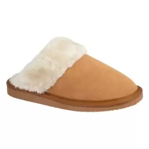 Mokkers Womens/Ladies Kelsei Suede Slippers (9 UK) (Sand)