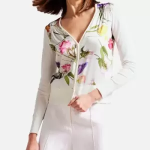 Ted Baker Chantri Floral Knit Cardigan - UK 14