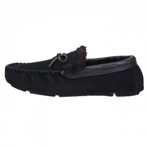 Firetrap Moccasin Slippers Mens - Navy