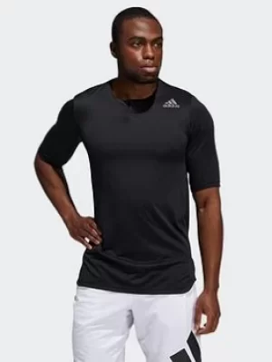 adidas Primeblue Always Om Yoga Henley Long-sleeve Top, Black, Size S, Men