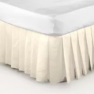 Belledorm Easy Fit Knife Pleated Platform Valance (Single) (Cream)