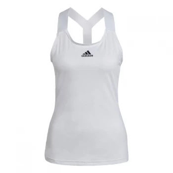 adidas Tennis Y-Tank Top Womens - White / Black