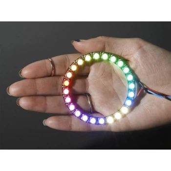 2862 NeoPixel Adressable LED Ring 24 x 5050 RGBW (Natural White 4500K) - Adafruit