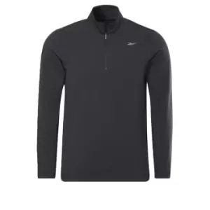 Reebok Performance Quarter-Zip Sweatshirt Mens - Black