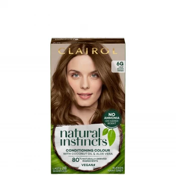 Clairol Natural Instincts Semi-Permanent Hair Dye - 6G Light Golden Brown