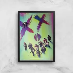 DC Suicide Squad Giclee Art Print - A3 - Black Frame