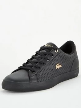 Lacoste Lerond 120 Trainer - Black/Gold, Size 7, Women