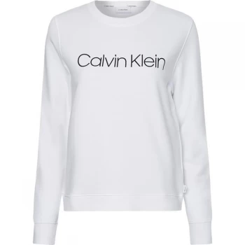 CALVIN KLEIN Core Logo Ls Sweatshirt - Bright White