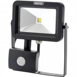 Draper COB LED Slimeline Wall Mounted Floodlight With PIR 10 Watts