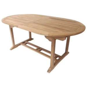 Charles Bentley Oval 6 to 8 Seat Extending Table - Teak