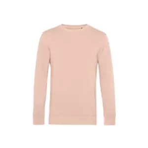 B&C Mens Organic Crew Neck Sweat (XL) (Soft Rose)