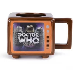 Doctor Who Hiding Behind The Sofa Mug 17 oz Heat Changing Mug