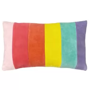 Rainbow Striped Cushion Pastels