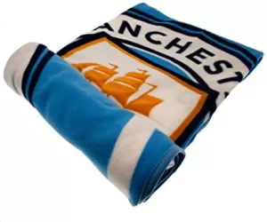 Manchester City Crest Fleece Blanket