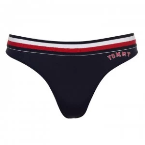 Tommy Bodywear Modern Stripe Thong - Navy Blazer 416