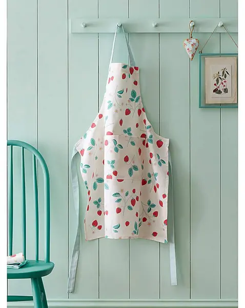 Catherine Lansfield CL Strawberry Garden Apron White/Pink PO57101