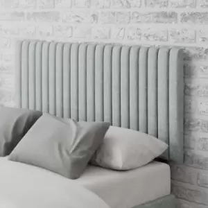 Vertically Padded Pastel Cotton Headboard