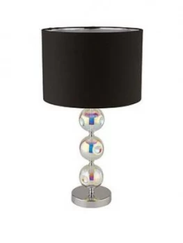 Bluebell Stacked Ball Iridescent Glass Table Lamp