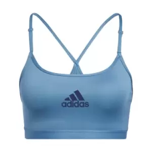 adidas Aeroreact Training Light-Support Bra Womens - Blue