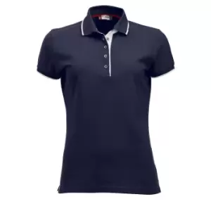 Clique Womens/Ladies Seattle Polo Shirt (M) (Dark Navy)