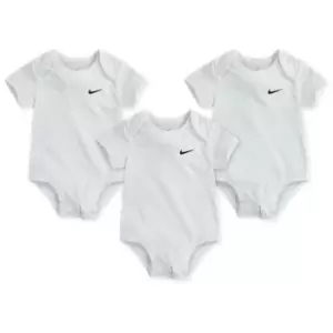 Nike Swoosh Bodysuit 3Pk - White