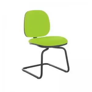 Jota fabric visitors chair with no arms - Madura Green