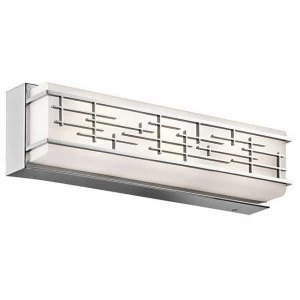 LED Bathroom Medium Wall Light Chrome IP44