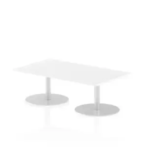 Italia Poseur Table Rectangle 1400/800 Top 475 High White