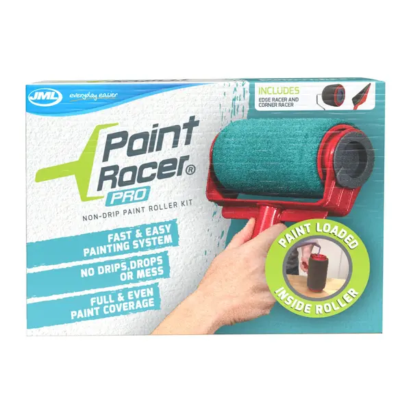 JML Paint Racer Pro - Non Drip Paint Roller Kit Red