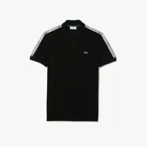 Lacoste Lacoste Tape Polo Shirt Mens - Black