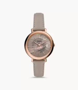 Fossil Women Jacqueline Solar-Powered Grey Eco Leather Watch